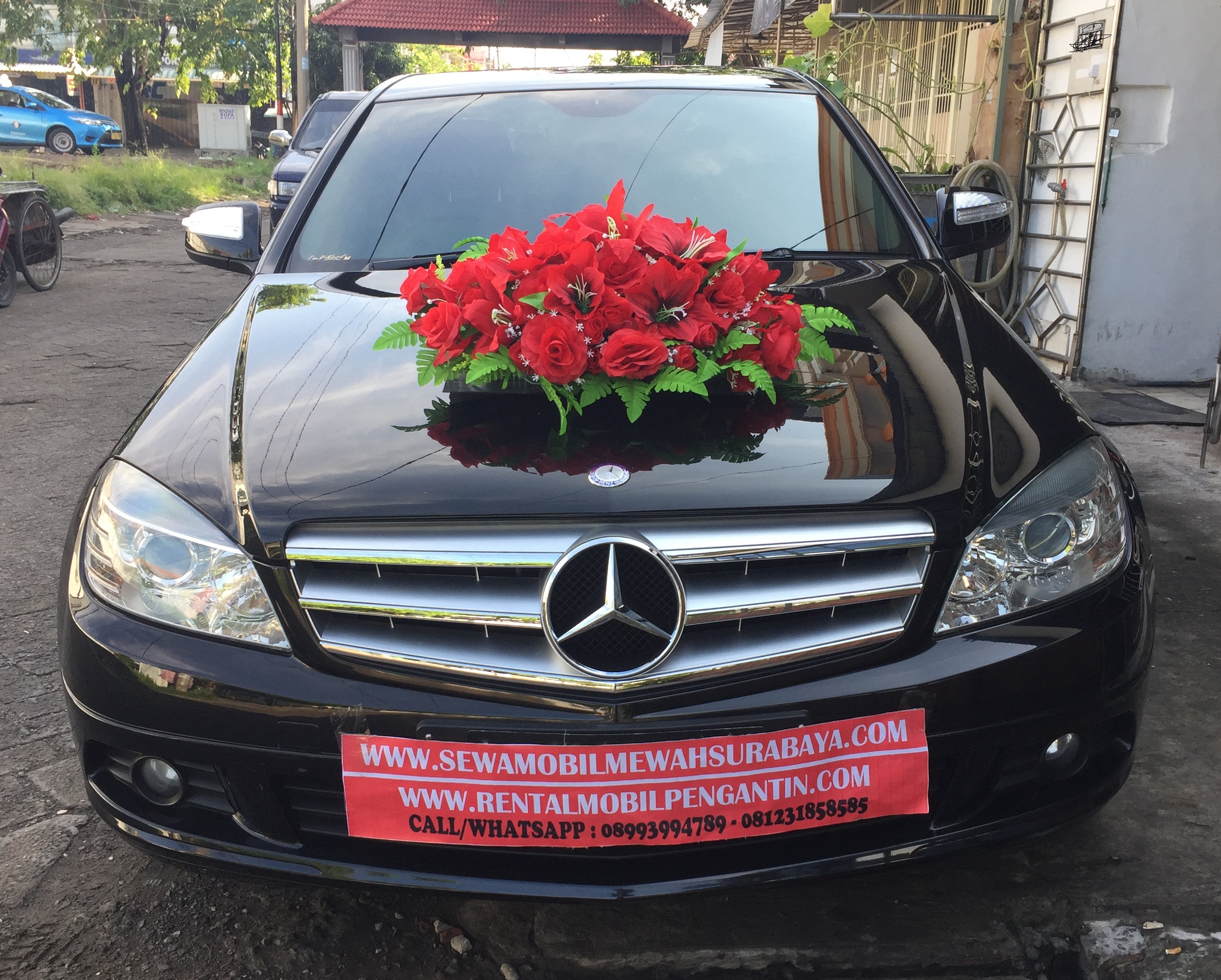 sewa mercy c class c200 c250 surabaya, sewa mobil mercy c class c200 c250 wedding car surabaya