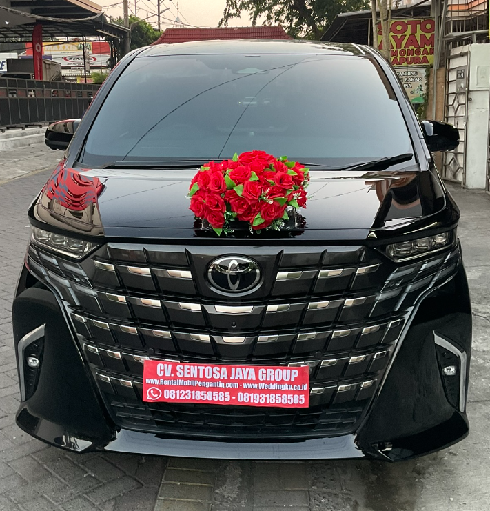 sewa alphard hev hitam surabaya, sewa alphard hev model baru sewa mobil pengantin surabaya