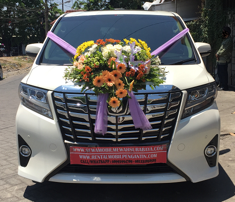 sewa mobil alphard putih cbu surabaya, sewa mobil alphard putih cbu wedding car surabaya