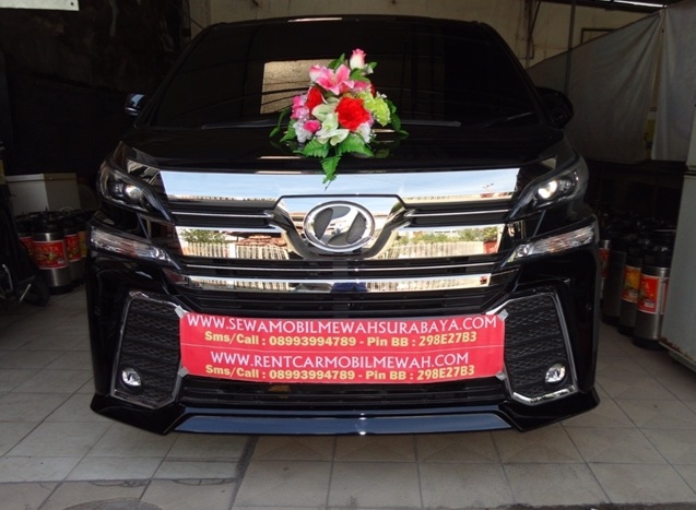 sewa vellfire cbu hitam surabaya, sewa mobil pengantin vellfire cbu surabaya